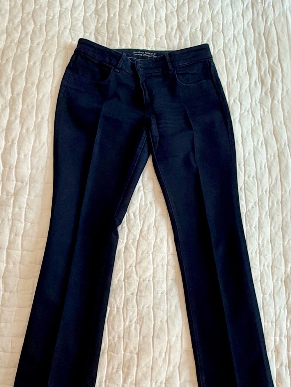 Banana Republic Navy Classic Straight Leg Pants